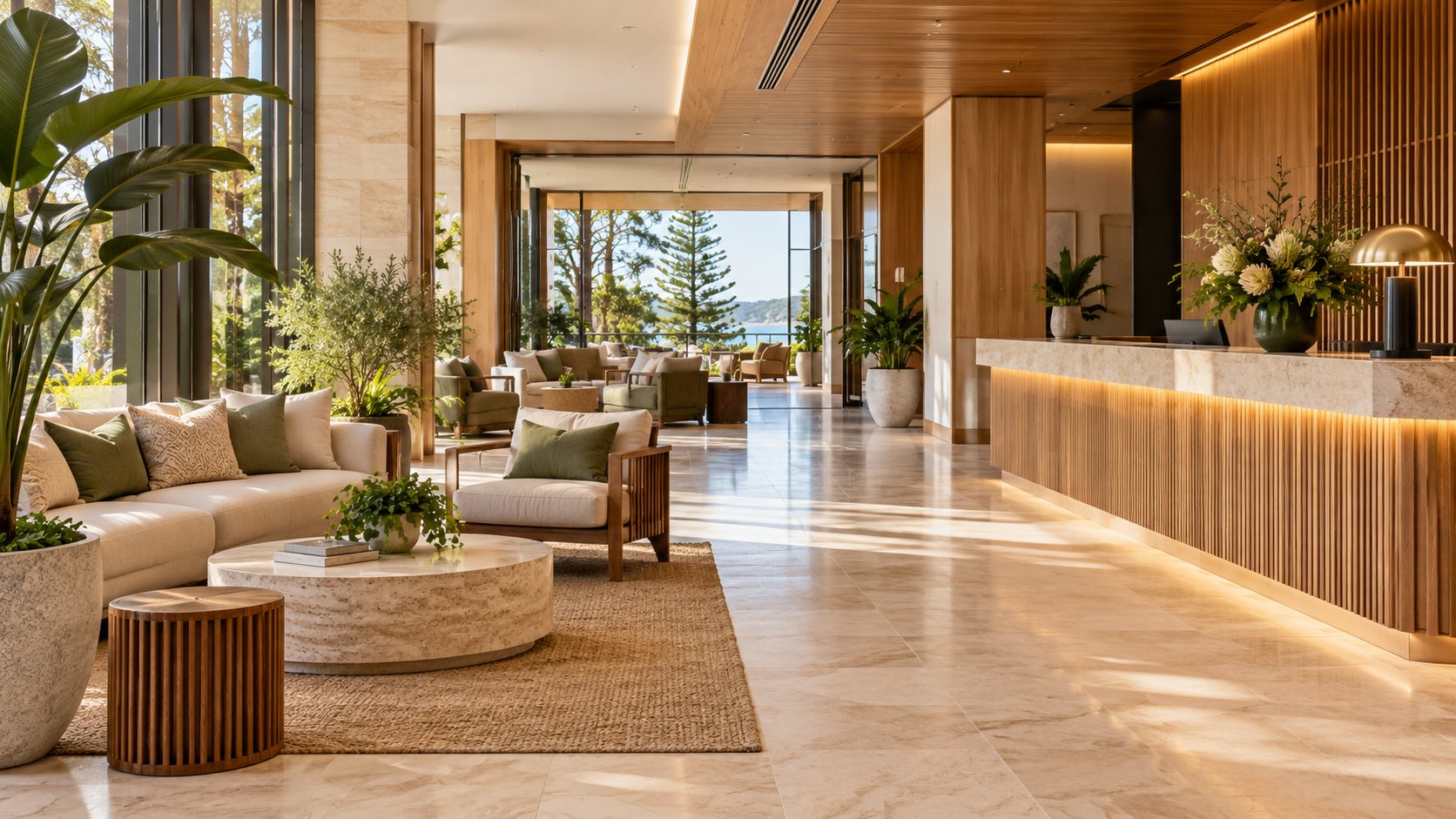 Hospitality lobby